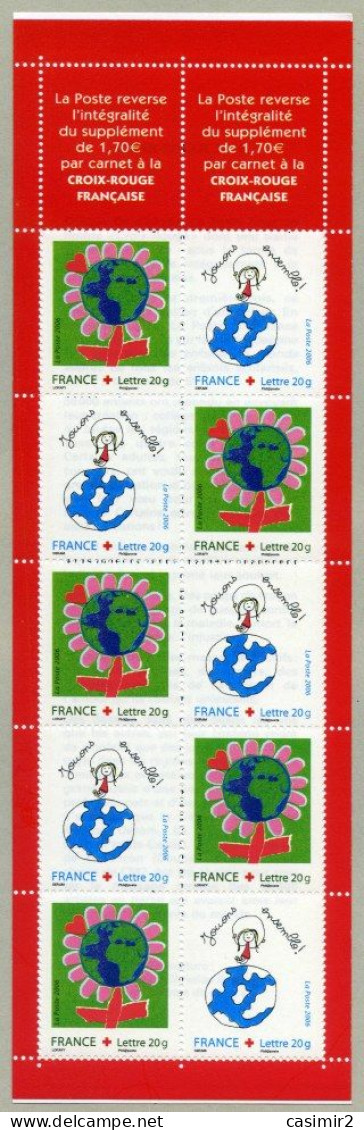 FRANCE CARNET NON PLIE YVERT N° 2055 - Croix Rouge