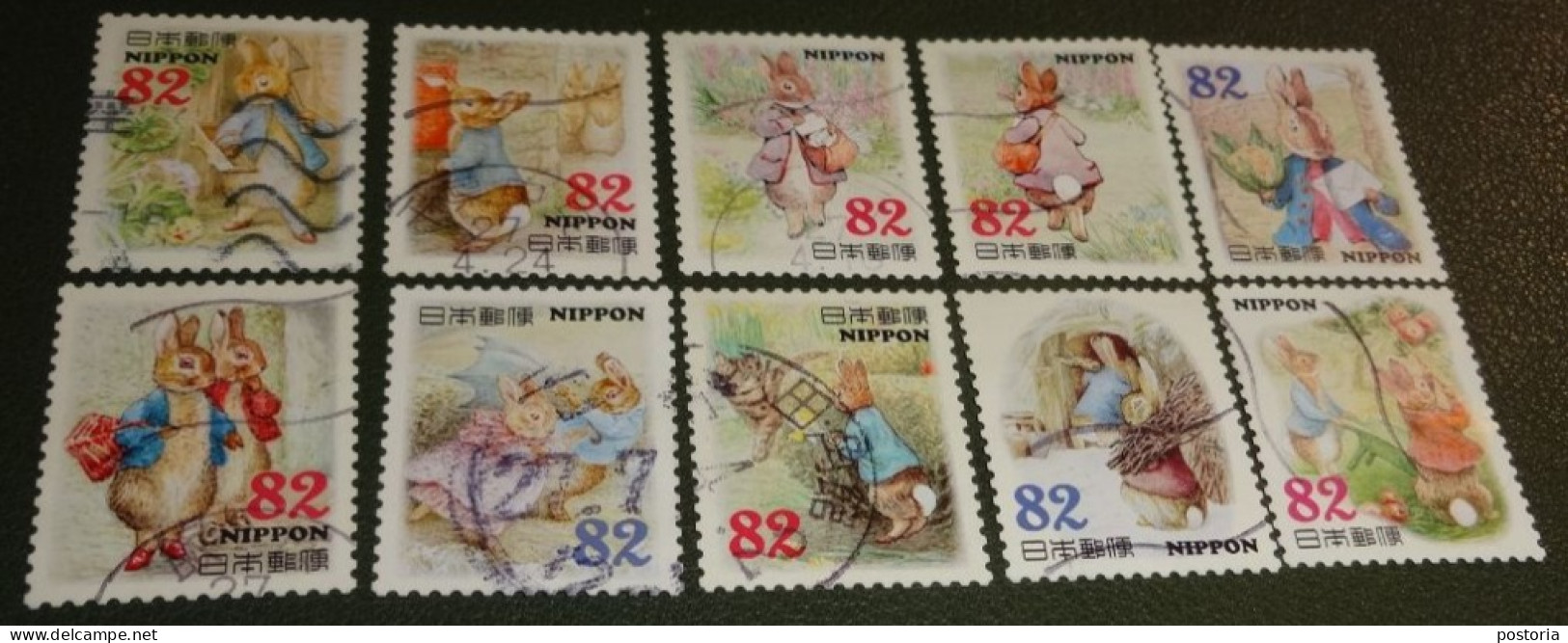 Nippon - Japan - 2015 - Michel 7124 Tm 7133 - Gebruikt - Used - The World Of Peter Rabbit - Gebruikt