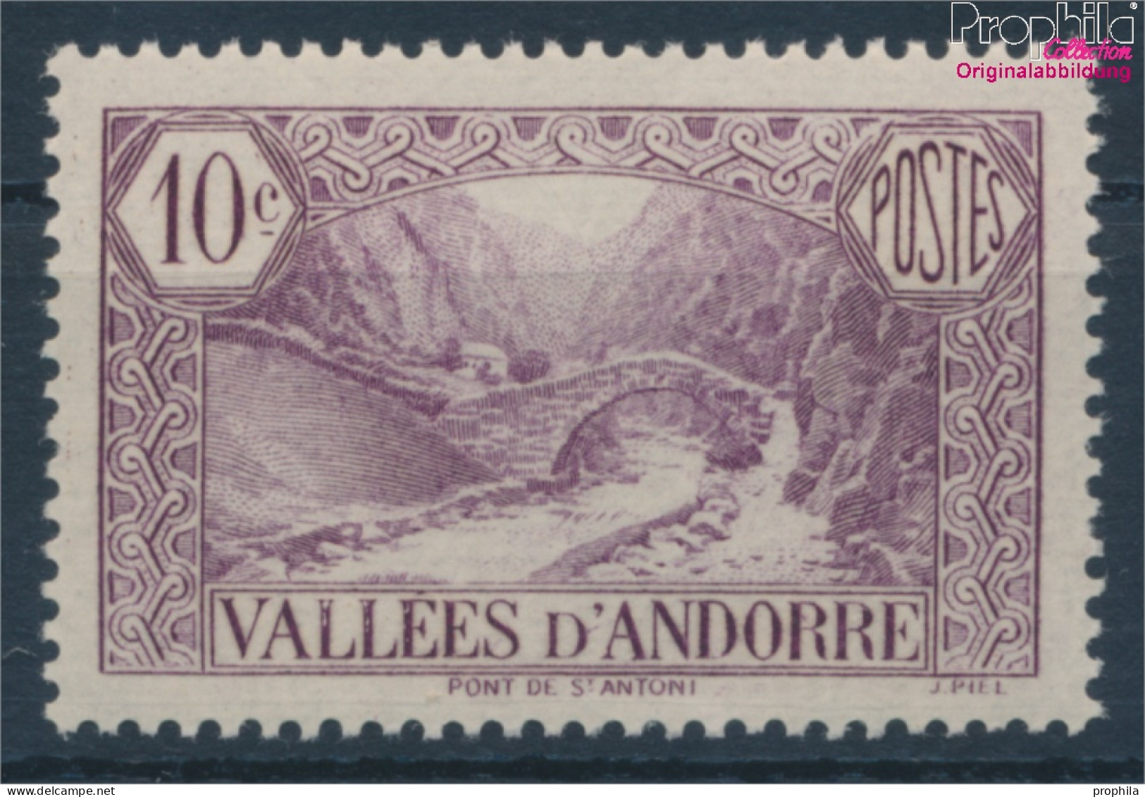 Andorra - Französische Post 28 Postfrisch 1932 Landschaften (10363153 - Ungebraucht