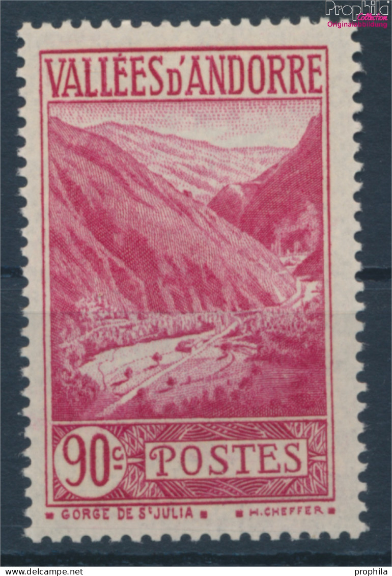 Andorra - Französische Post 38 Postfrisch 1932 Landschaften (10363152 - Nuovi