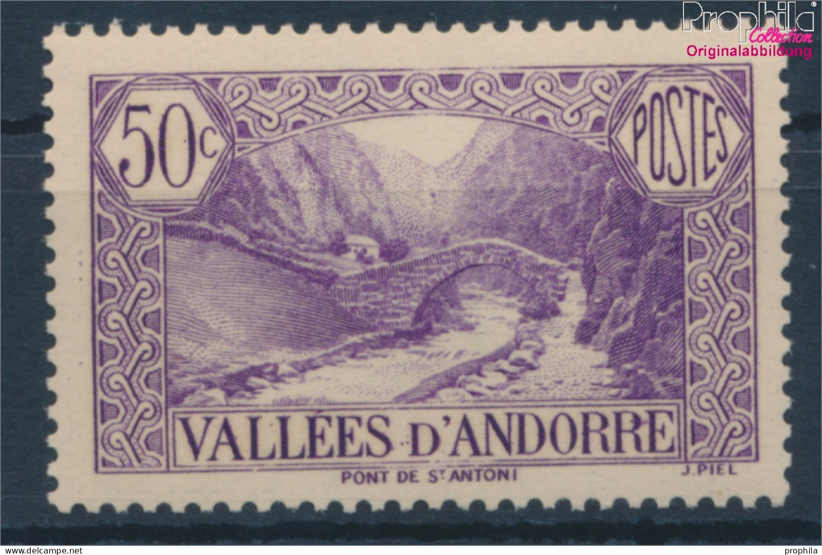 Andorra - Französische Post 61 Postfrisch 1937 Landschaften (10354100 - Ongebruikt
