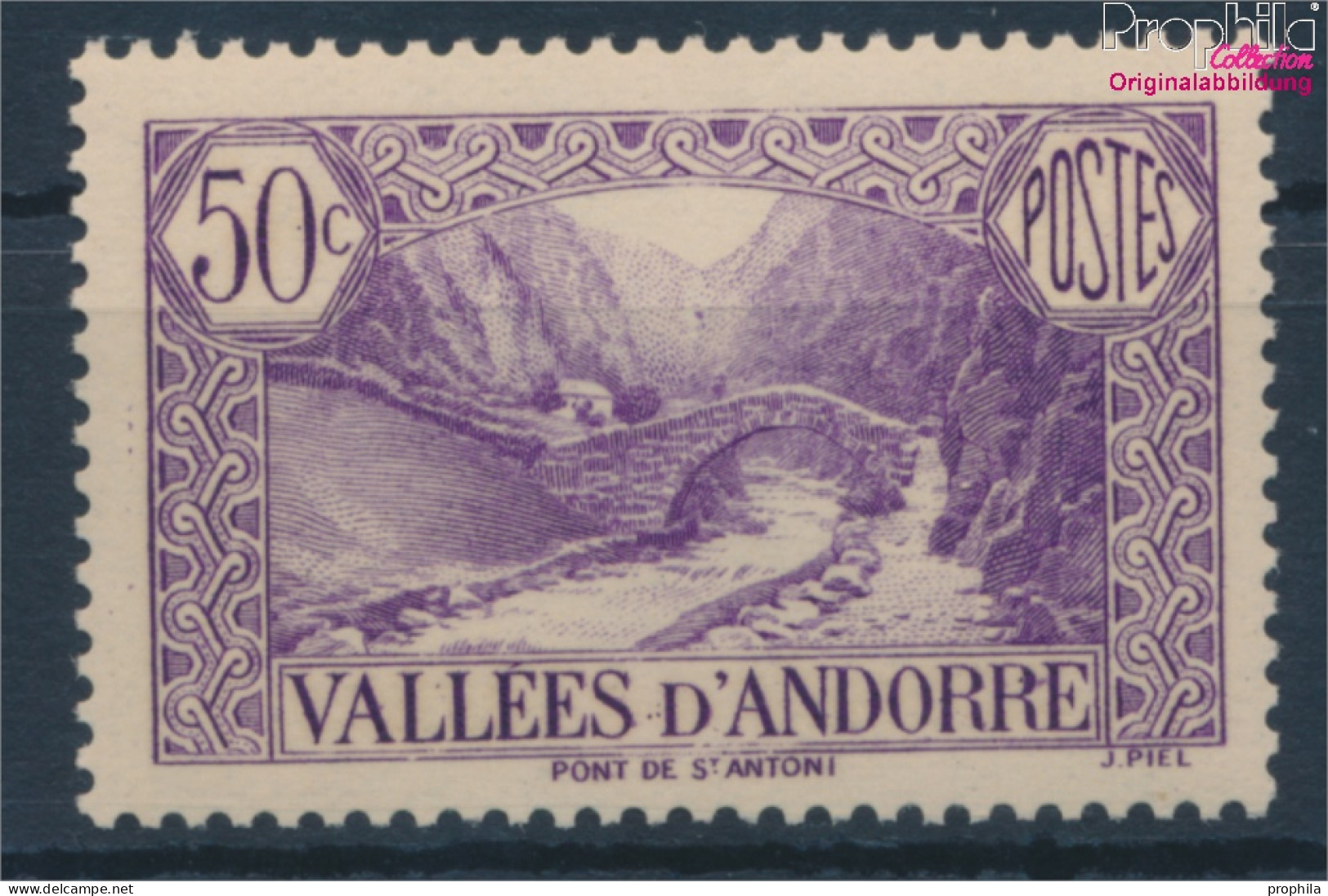 Andorra - Französische Post 61 Postfrisch 1937 Landschaften (10354100 - Ungebraucht