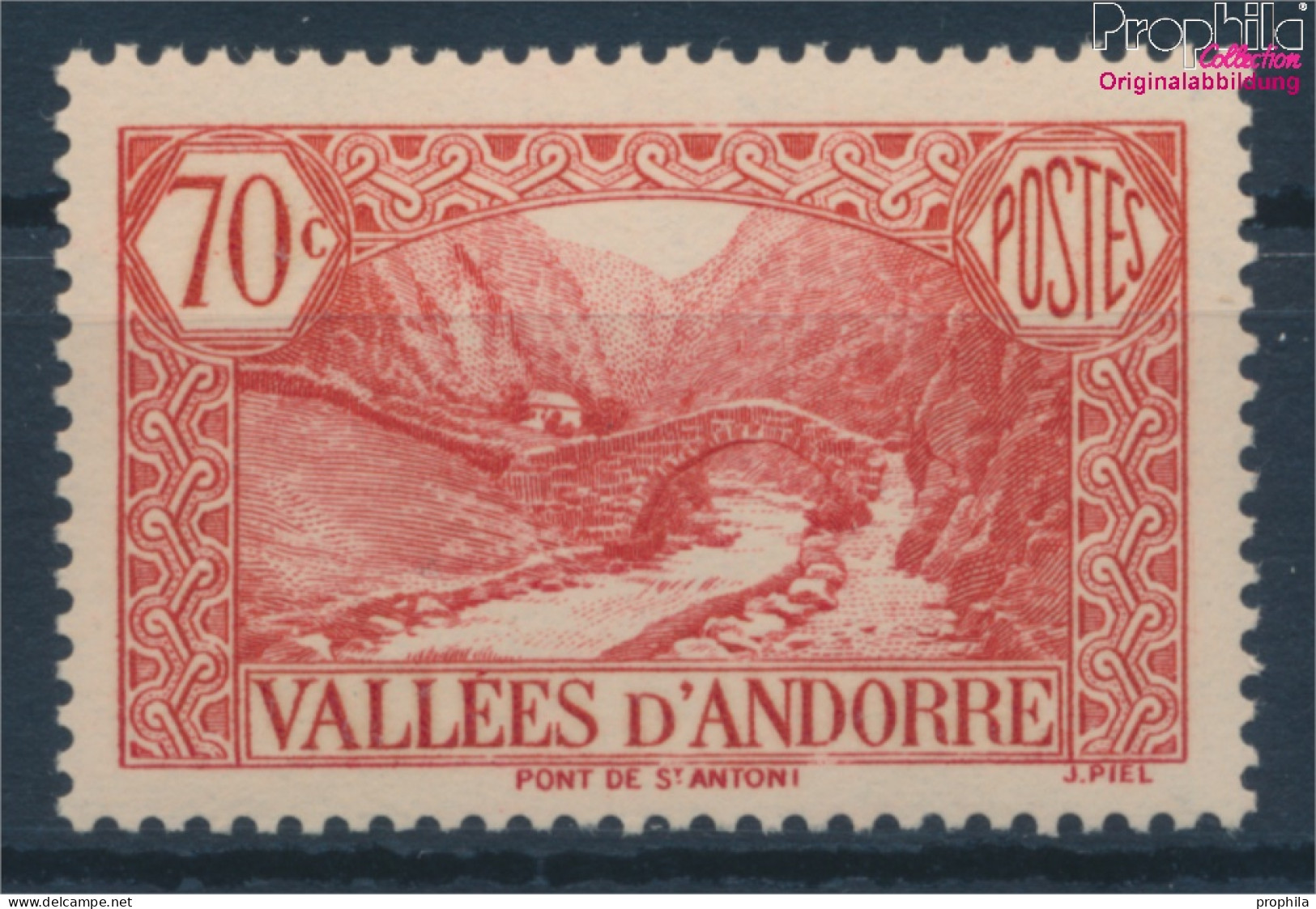 Andorra - Französische Post 65 Postfrisch 1937 Landschaften (10354098 - Nuovi