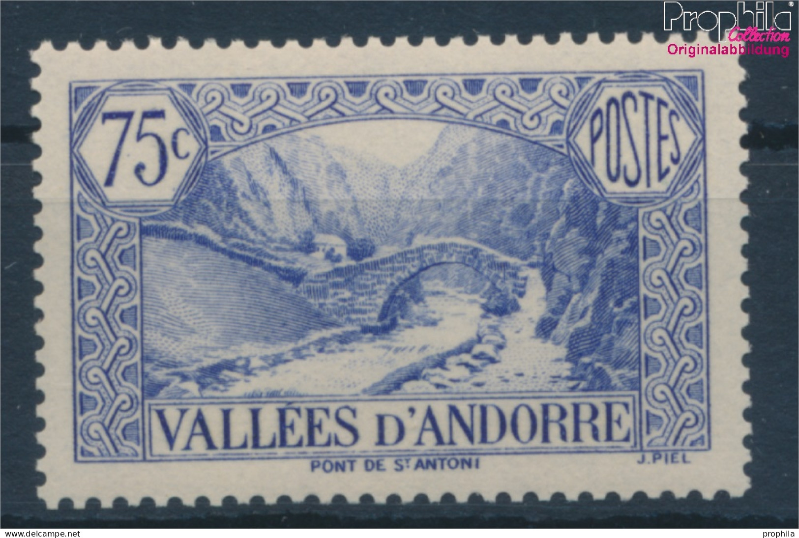 Andorra - Französische Post 66 Postfrisch 1937 Landschaften (10354097 - Ungebraucht