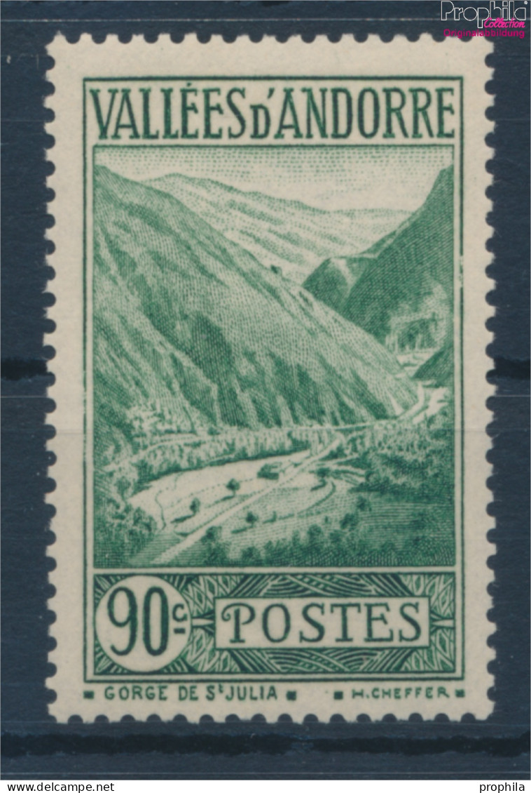 Andorra - Französische Post 68 Postfrisch 1937 Landschaften (10354096 - Ongebruikt