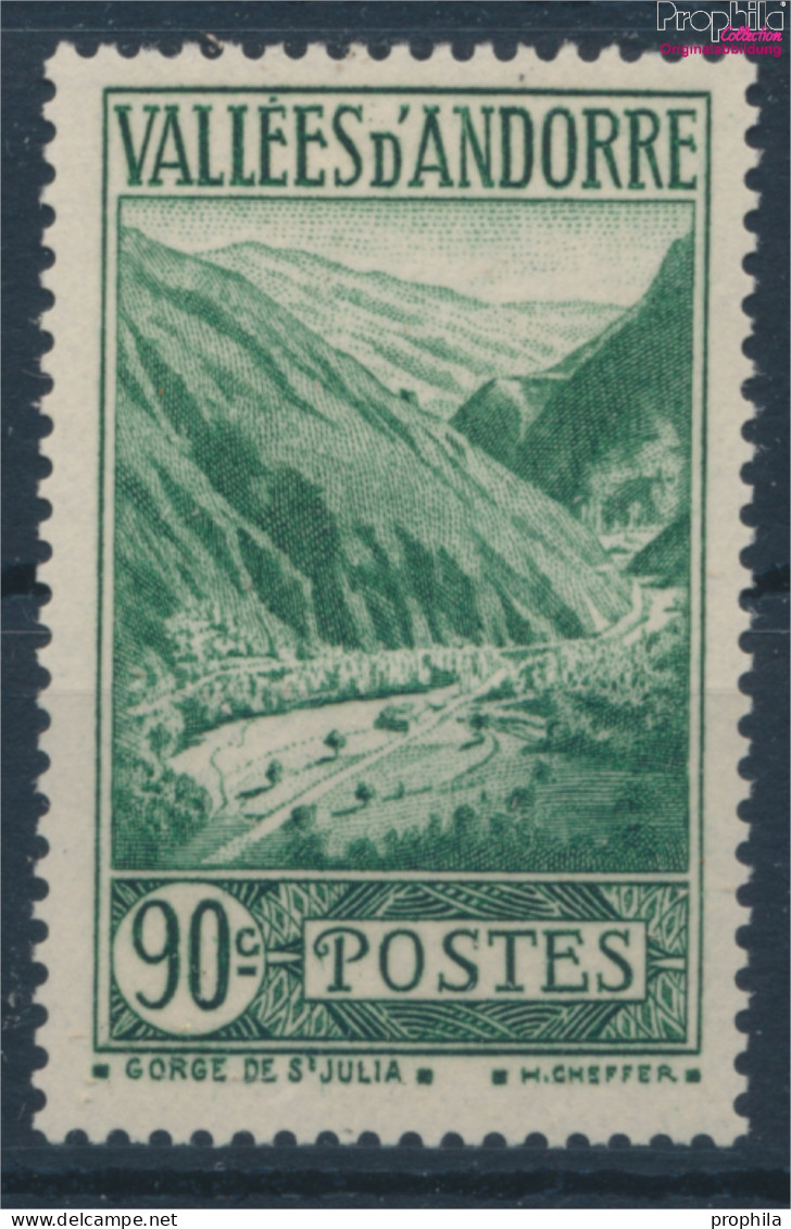 Andorra - Französische Post 68 Postfrisch 1937 Landschaften (10363142 - Nuovi