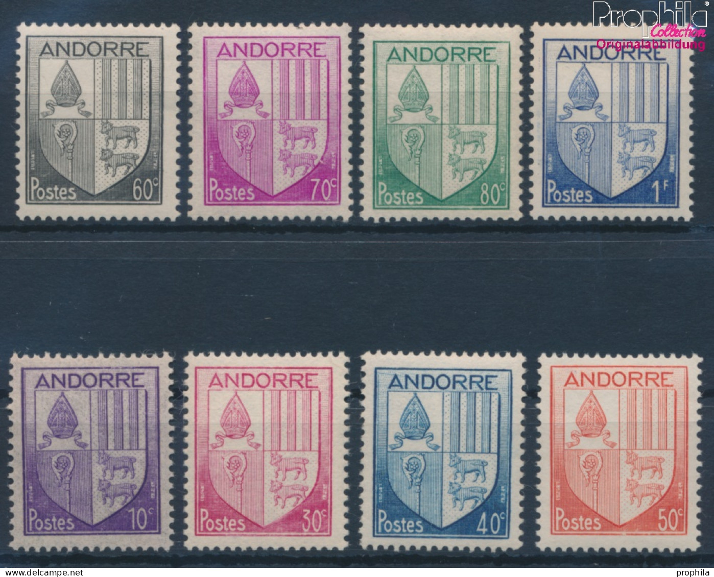 Andorra - Französische Post 95-102 (kompl.Ausg.) Postfrisch 1944 Wappen (10354094 - Nuovi