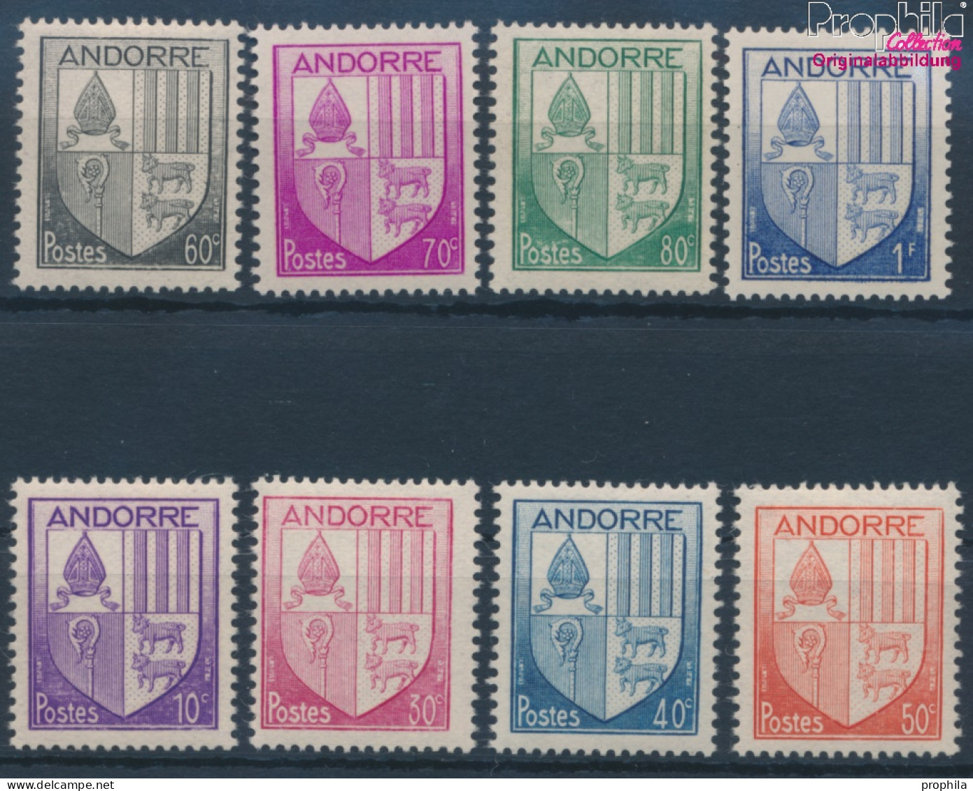 Andorra - Französische Post 95-102 (kompl.Ausg.) Postfrisch 1944 Wappen (10363135 - Ungebraucht
