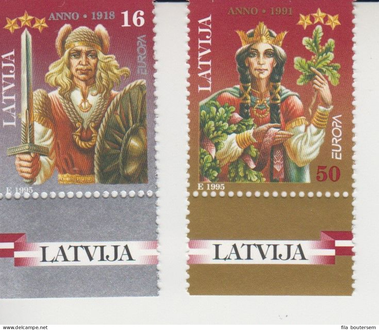 Lettonie - Letland - Latvia : 15-11-1995 (**) : Europa CEPT 1995 - 1995