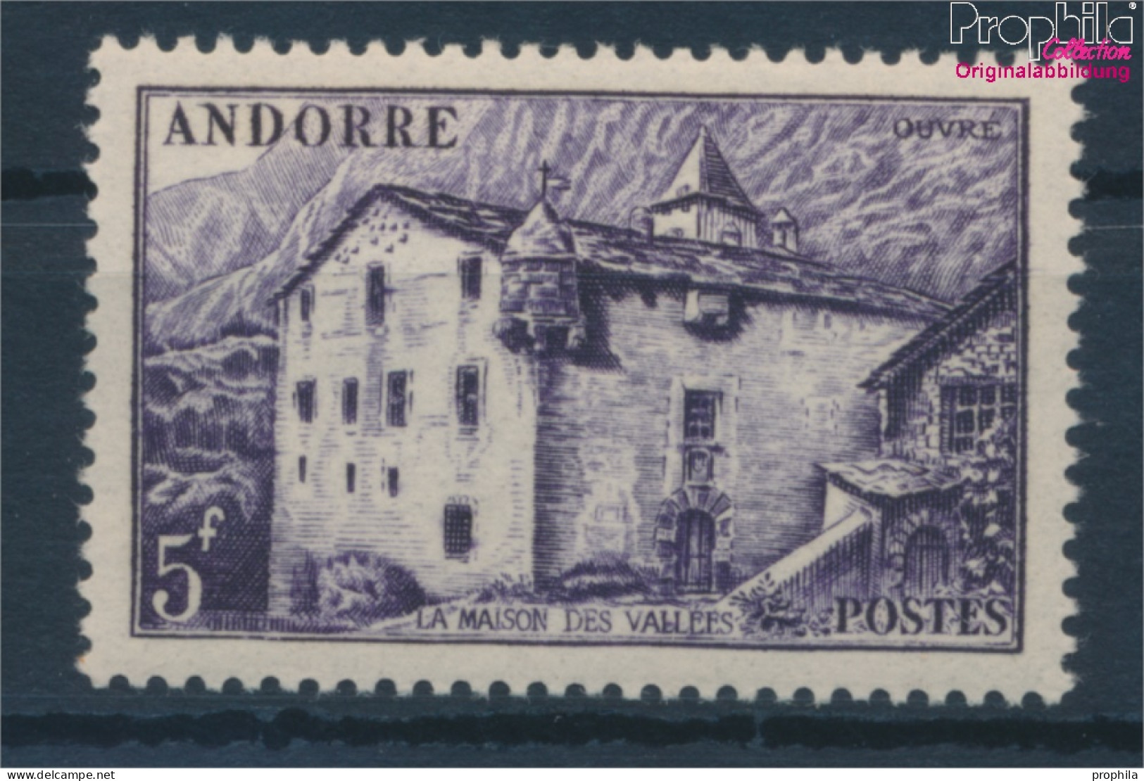 Andorra - Französische Post 119 Postfrisch 1944 Landschaften (10354077 - Neufs