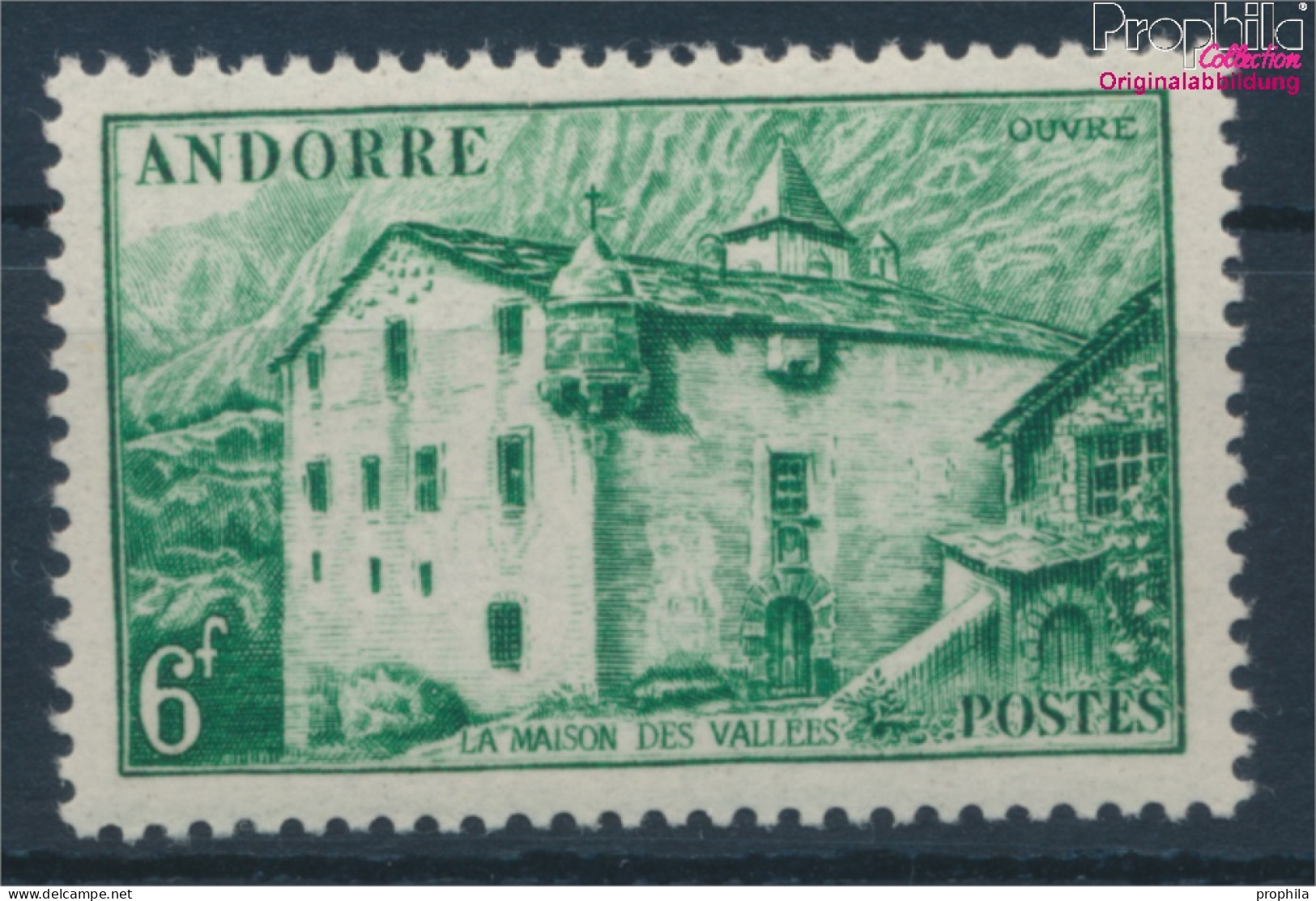 Andorra - Französische Post 122 Postfrisch 1944 Landschaften (10363116 - Ongebruikt