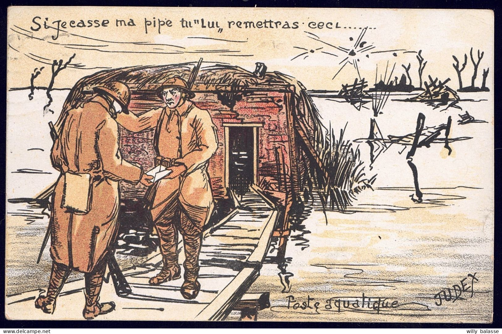 +++ CPA - Illustrateur JUDEX - Militaria - Guerre 1914-18 - Poste Aquatique  // - Guerra 1914-18