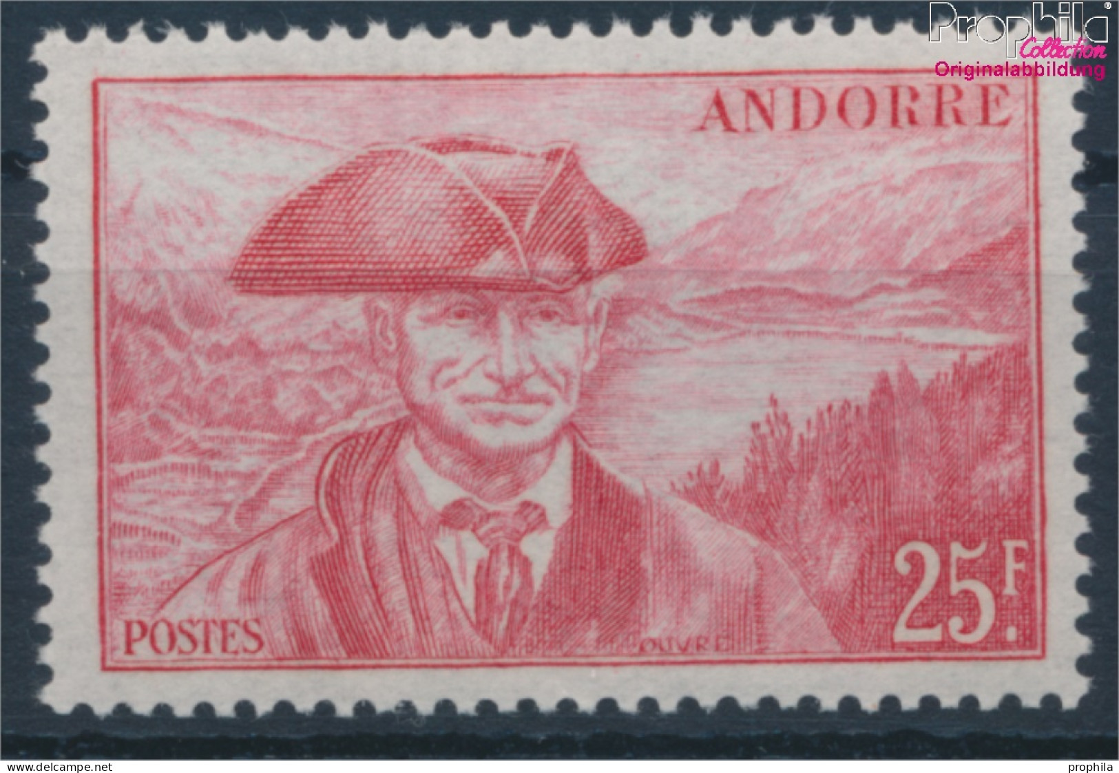 Andorra - Französische Post 136 Postfrisch 1944 Landschaften (10363107 - Neufs