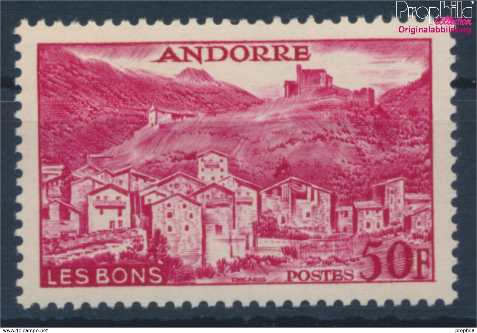 Andorra - Französische Post 156 Postfrisch 1955 Landschaften (10354051 - Ongebruikt