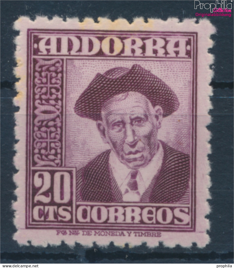 Andorra - Spanische Post 44 Postfrisch 1948 Symbole (10354286 - Ongebruikt