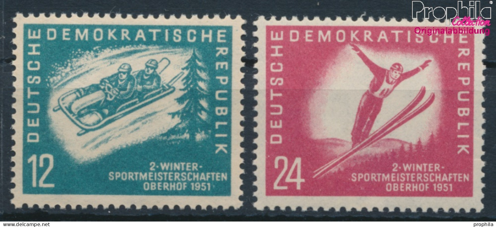 DDR 280-281 (kompl.Ausg.) Postfrisch 1951 Wintersportmeisterschaften Der DDR (10348314 - Unused Stamps