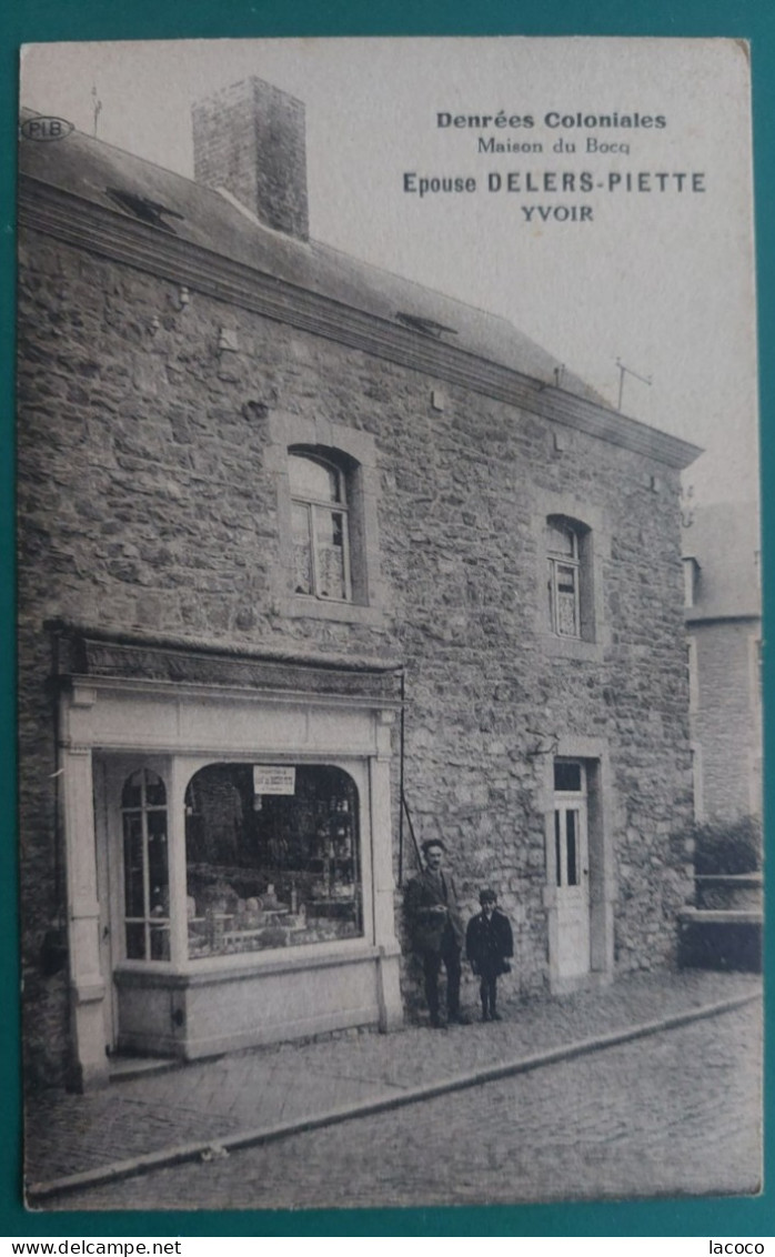 RARE! YVOIR Denrées Coloniales Maison Du Bocq Delers-Piette Epicerie. Edit: PIB. Près De Anhée Et Godinne. - Yvoir