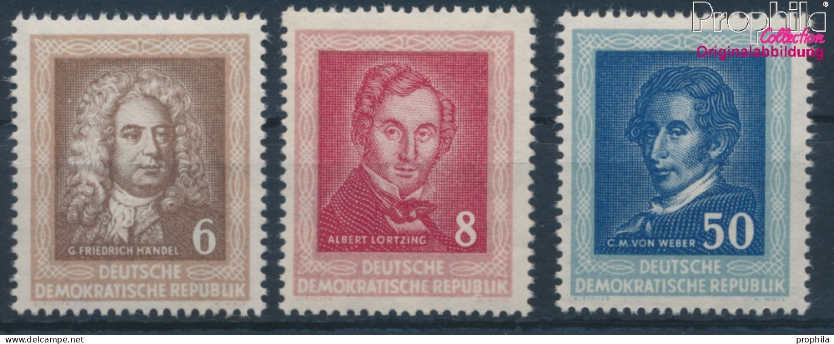 DDR 308-310 (kompl.Ausg.) Postfrisch 1952 Händelfest In Halle (10351656 - Unused Stamps