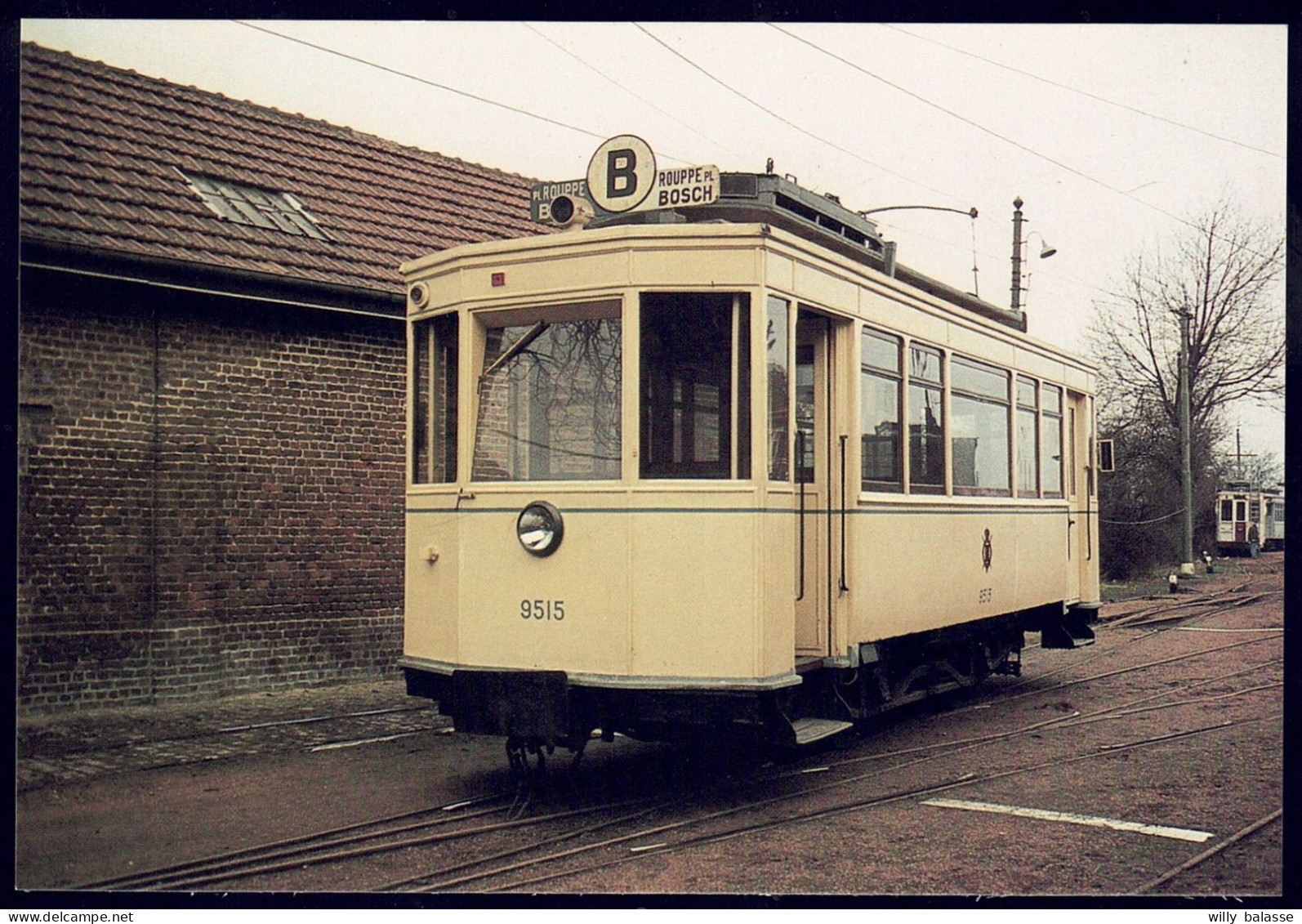 +++ CPSM - SCHEPDAAL - Musée Du Tram - Motrice 9515 - Tramway  // - Dilbeek