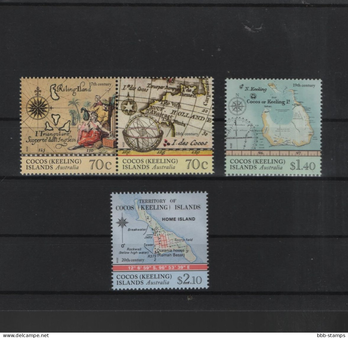 Kokos Inseln Michel Cat.No. Mnh/**   Set Maps - Cocos (Keeling) Islands