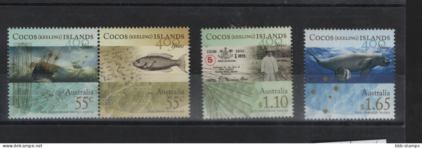 Kokos Inseln Michel Cat.No. Mnh/**  452/455 - Islas Cocos (Keeling)