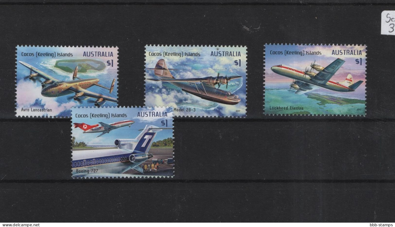 Kokos Inseln Michel Cat.No. Mnh/**   Set  Airplanes - Cocos (Keeling) Islands