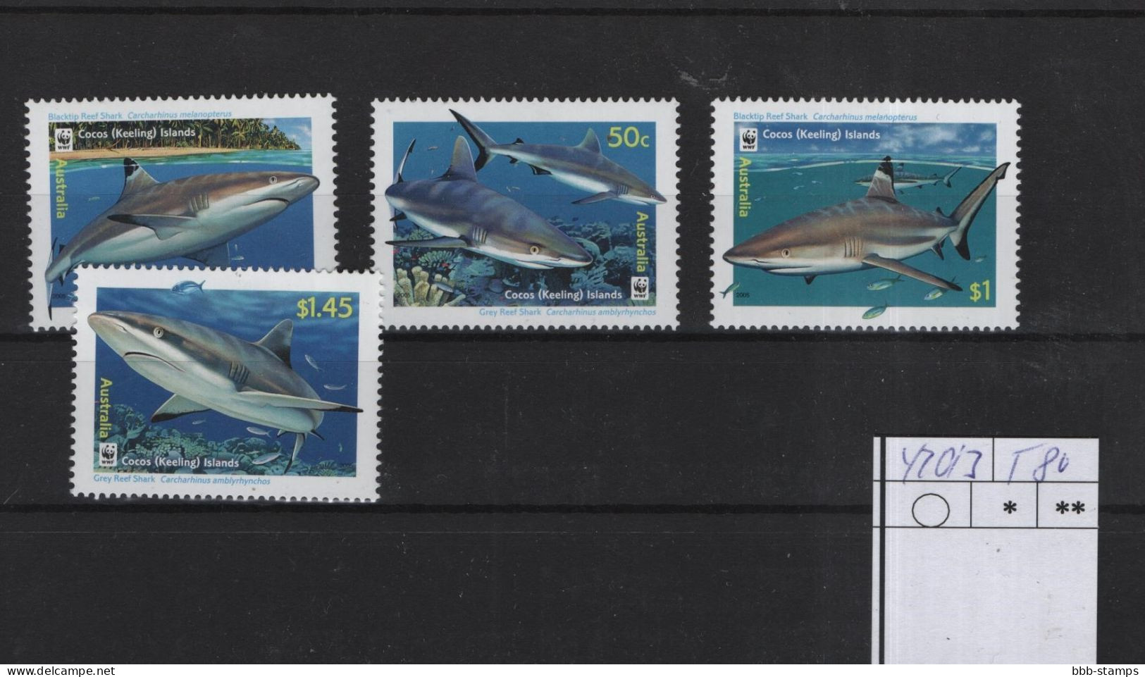 Kokos Inseln Michel Cat.No. Mnh/**  420/423 - Cocos (Keeling) Islands