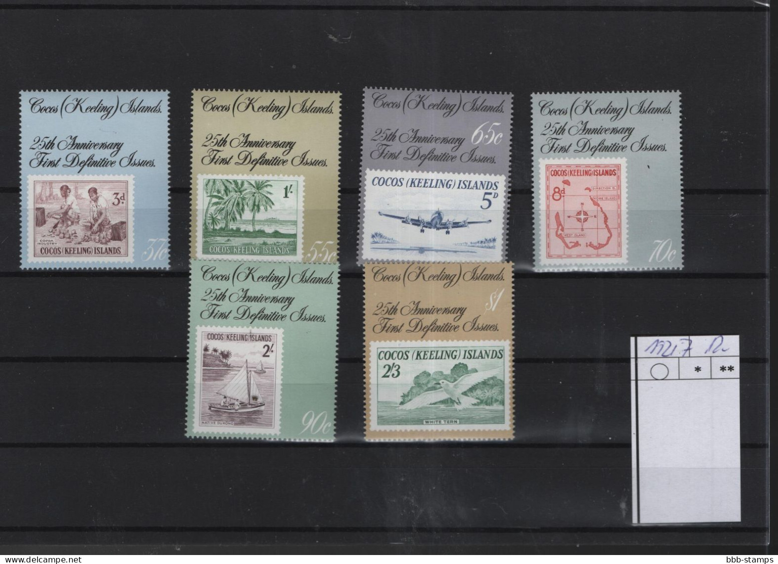 Kokos Inseln Michel Cat.No. Mnh/** 192/197 - Cocos (Keeling) Islands