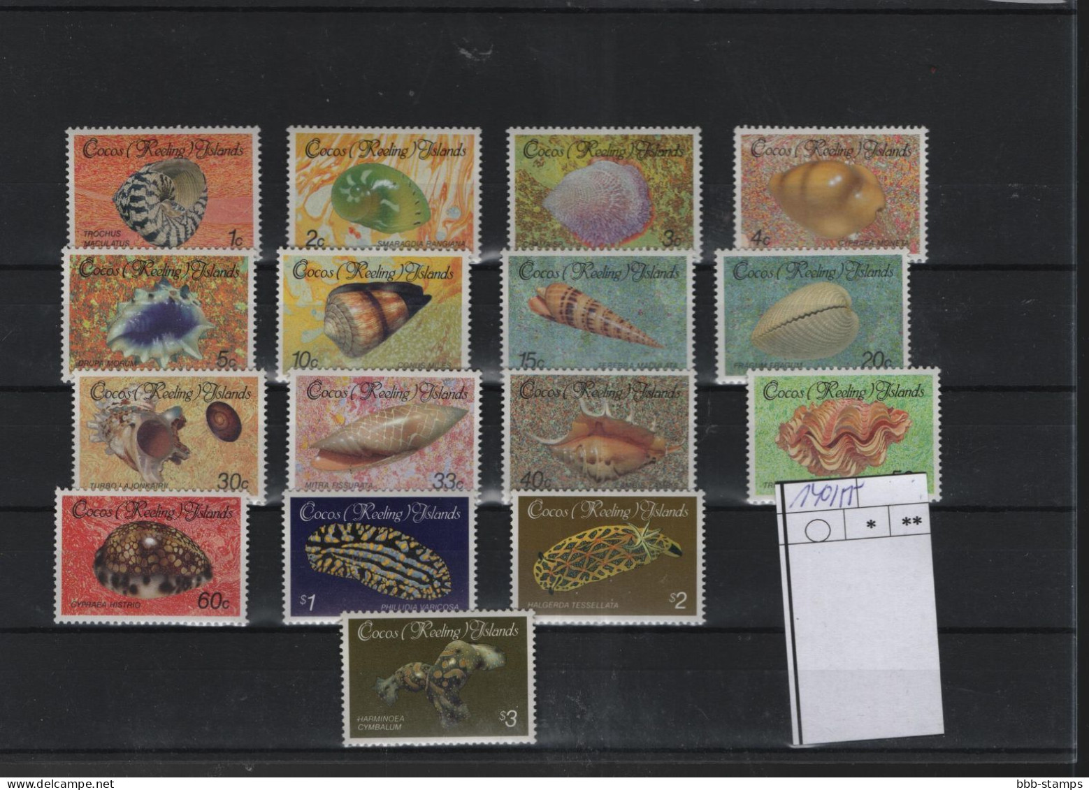 Kokos Inseln Michel Cat.No. Mnh/** 140/155 - Kokosinseln (Keeling Islands)