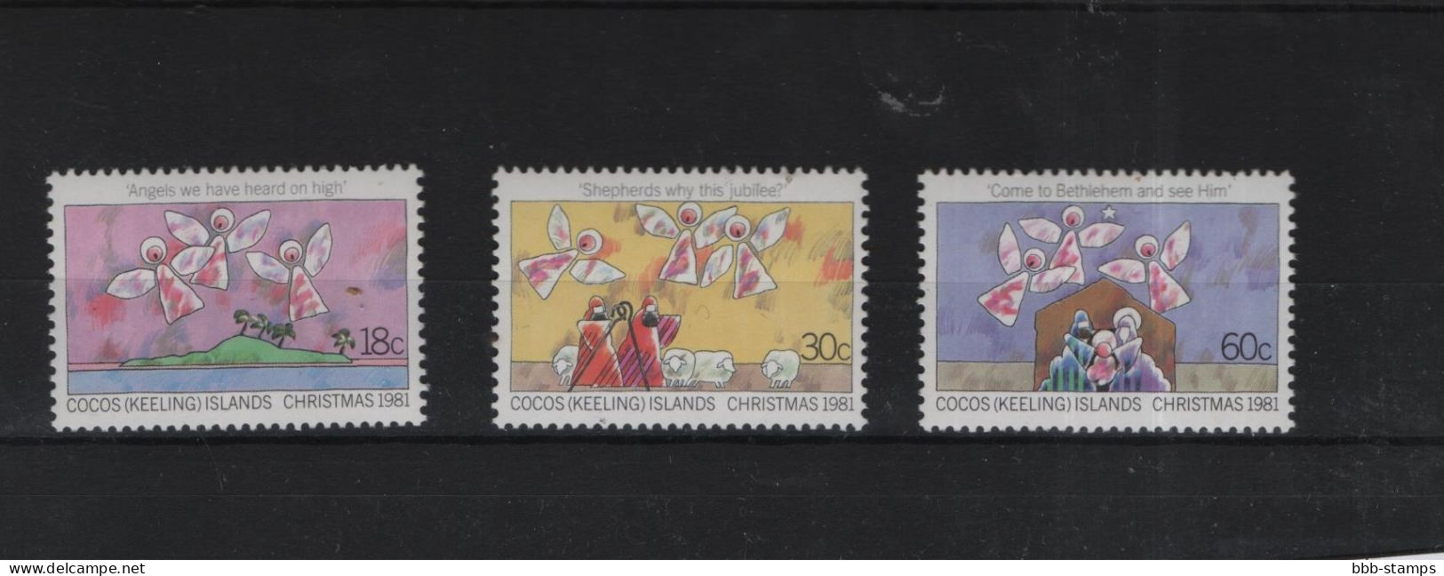 Kokos Inseln Michel Cat.No.  Mnh/** 75/77 - Cocoseilanden