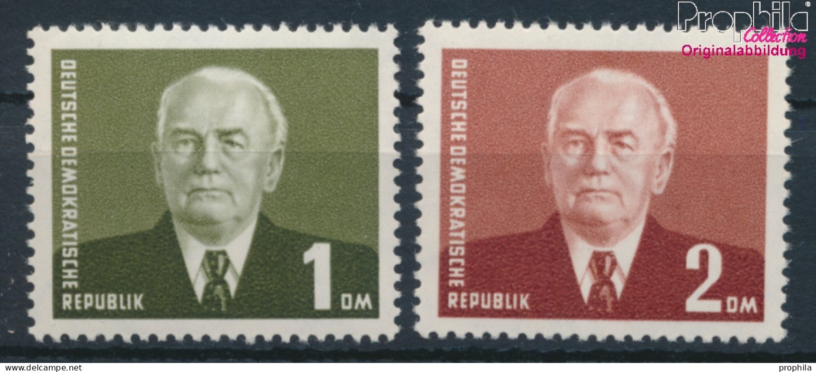 DDR 342-343 (kompl.Ausg.) Postfrisch 1953 Präsident Wilhelm Pieck (10348307 - Unused Stamps