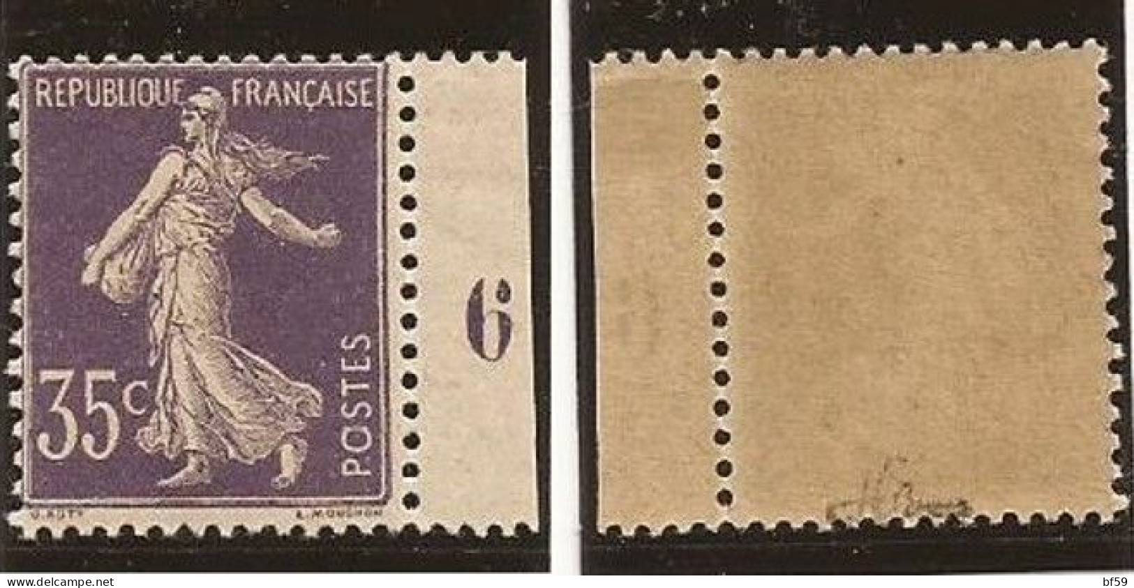 FRANCE - 1906 - Semeuse Camée Chiffre Maigre N° 136 - NEUF XX MNH - Côte 425€ Signé JF BRUN - 1906-38 Semeuse Camée