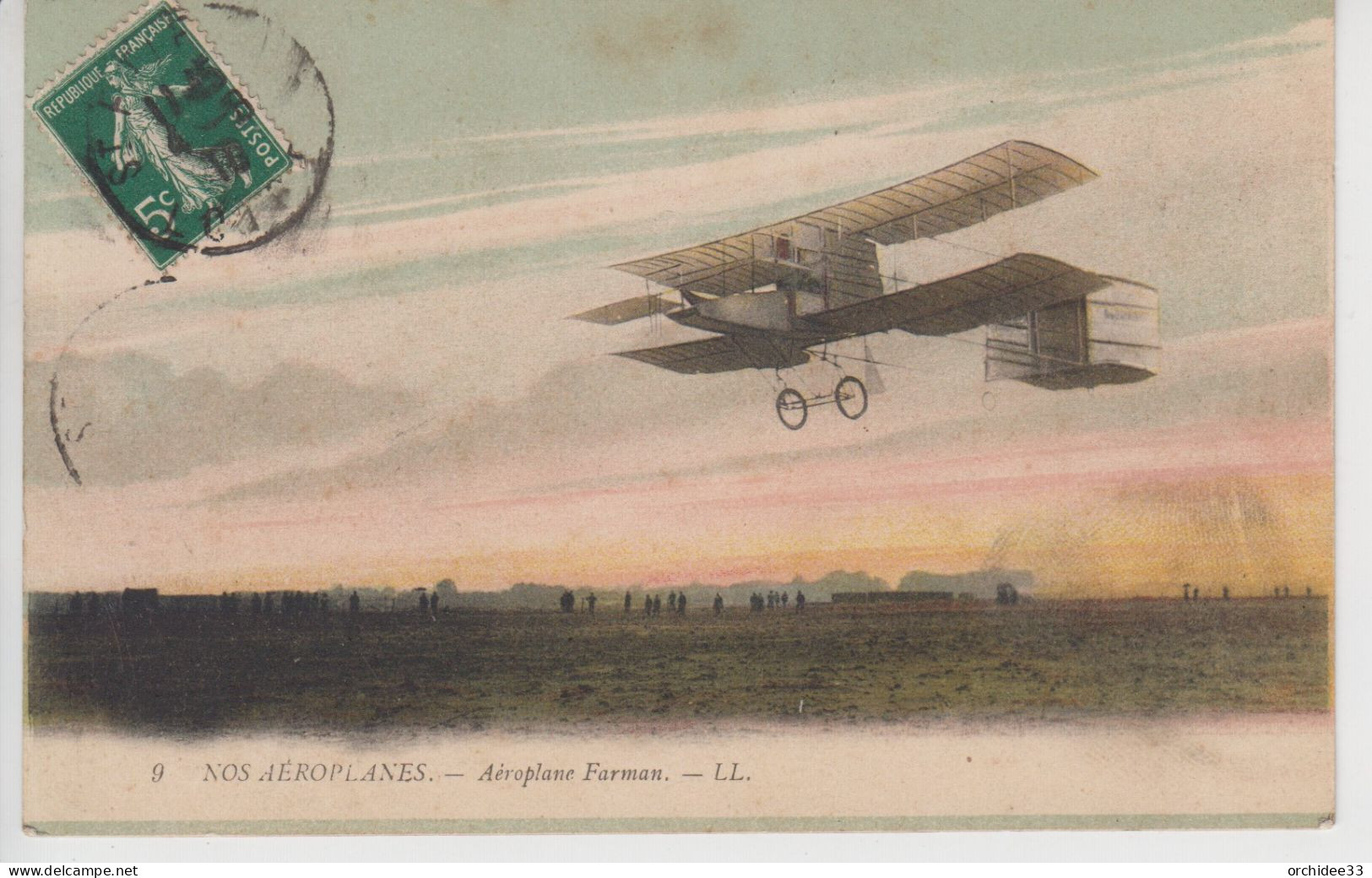 CPA Nos Aéroplanes - Aéroplane Farman (carte Colorisée) - ....-1914: Precursores