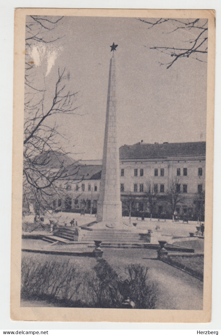 Romania Rumanien Roumanie 1958 Used Postal Stationery Sepsiszentgyörgy Sfantu Gheorghe Soviet Heroes Monument Denkmal - Entiers Postaux