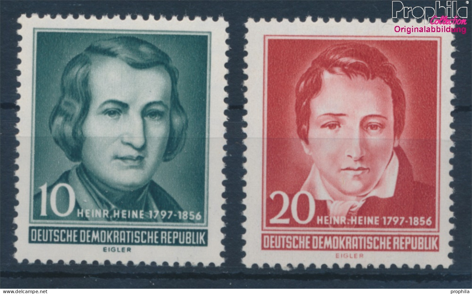 DDR 516-517 (kompl.Ausg.) Postfrisch 1956 100.Todestag Von Heine (10351548 - Unused Stamps