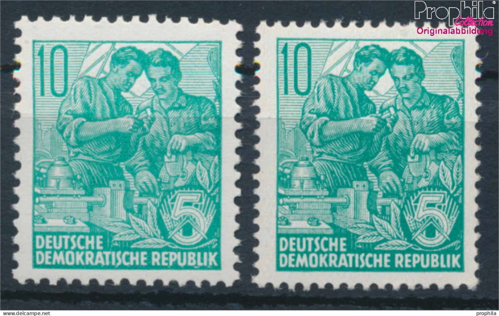 DDR 704A,704B (kompl.Ausg.) Beide Zähnungsvarianten Postfrisch 1959 Fünfjahresplan (10348280 - Unused Stamps