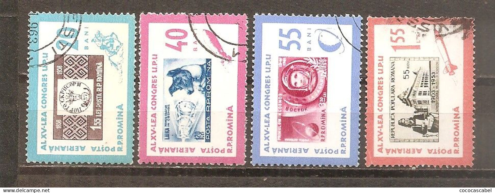 Rumanía Yvert Nº Aéreo 178-80, 182 (usado) (o) - Used Stamps