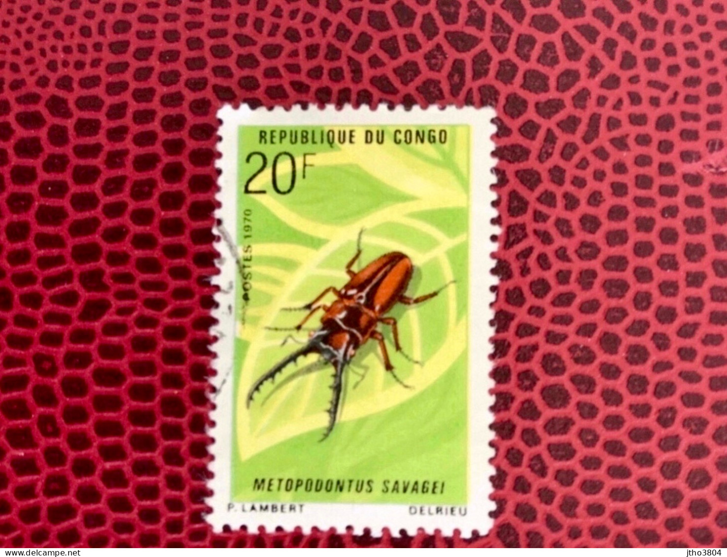 CONGO RDC 1970 BRAZAVILLE KINSHASA 1v Obliteres YT 274 Insectes Insects Insekten - Autres & Non Classés