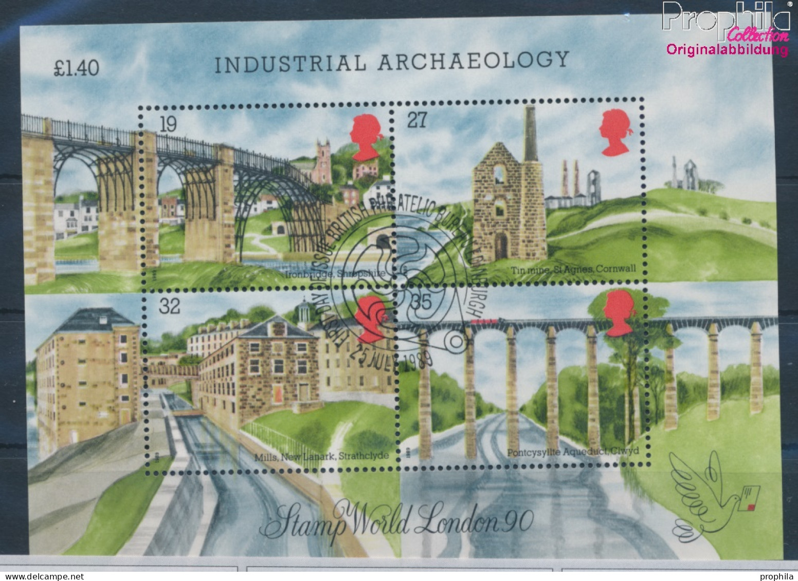 Großbritannien Block5 (kompl.Ausg.) Gestempelt 1989 Baudenkmäler (10343806 - Used Stamps