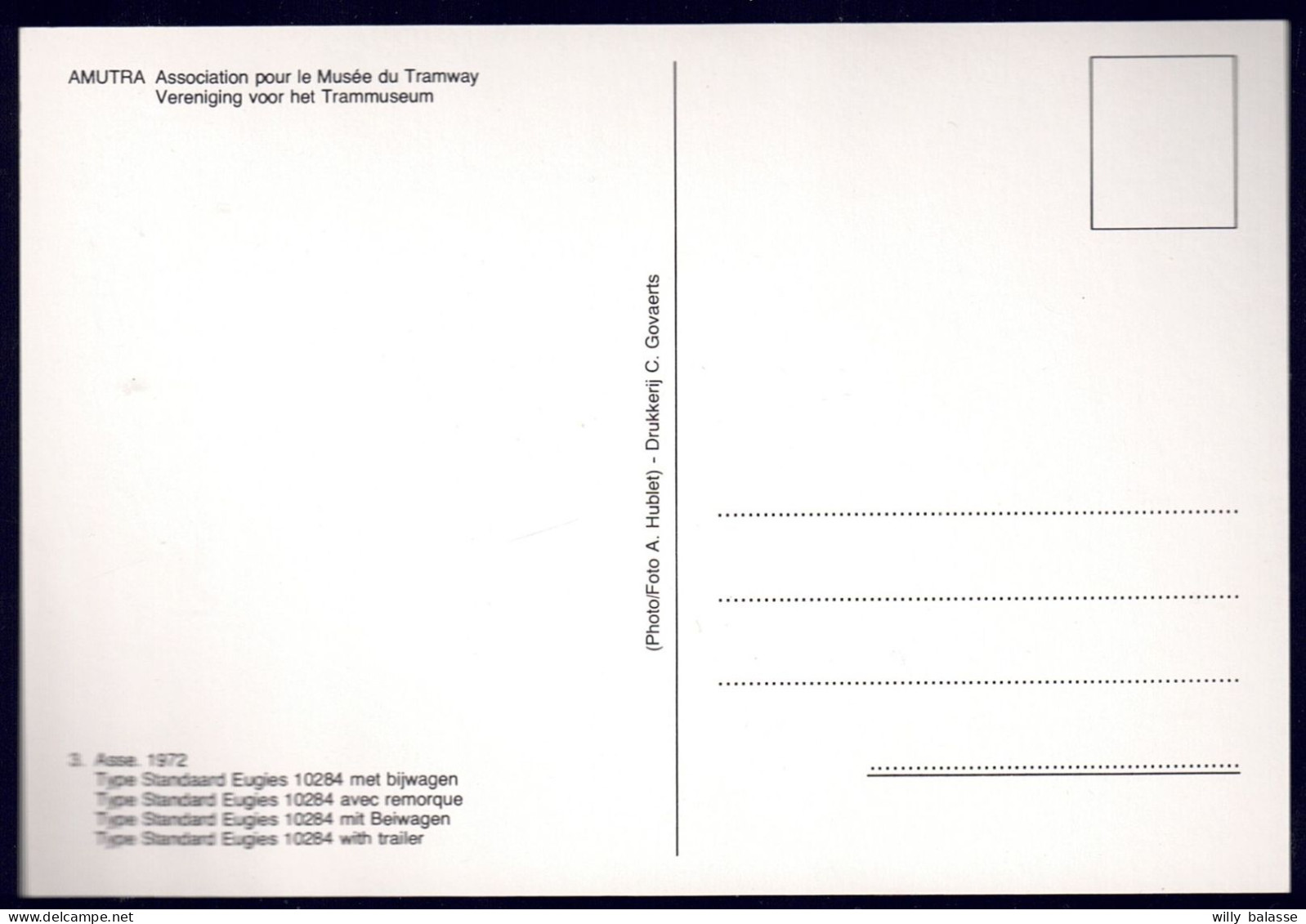 +++ CPSM - ASSE - AS - Type Standard Eugies Avec Remorque -Tram - Tramway  // - As