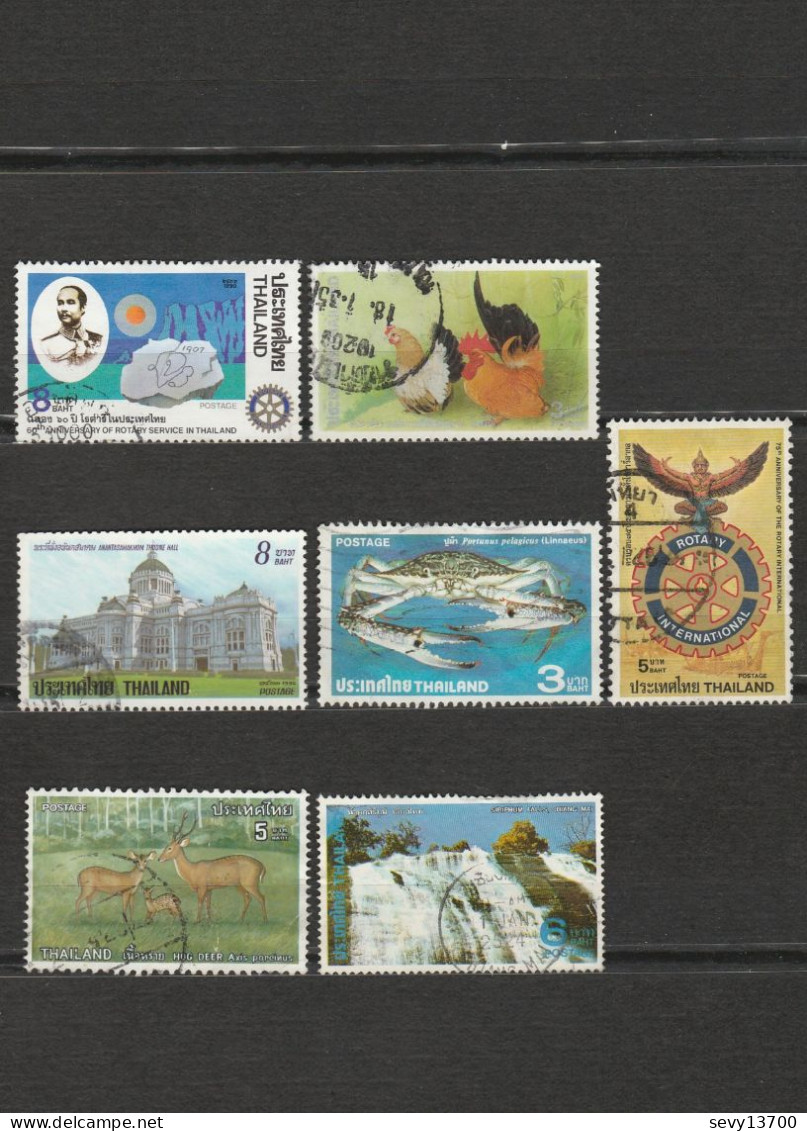 ThaÏlande - Lot De 17 Timbres Roi Bhumibol Aduluadej - Poste Aérienne - Elephant Nature - Poules .... - Thaïlande