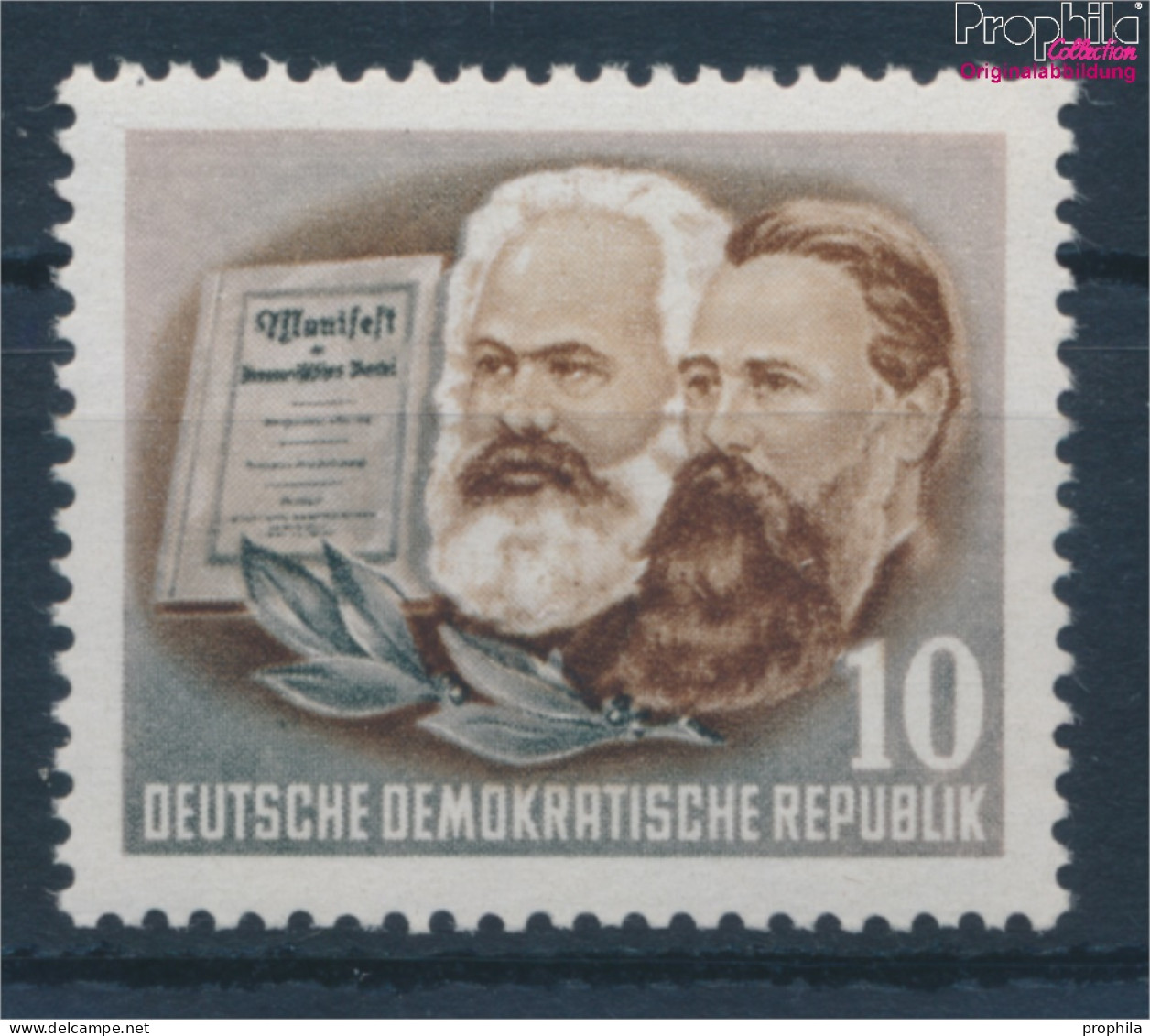 DDR 345X II, Seltenes Wasserzeichen Postfrisch 1953 70.Todestag Von Marx (10351637 - Unused Stamps