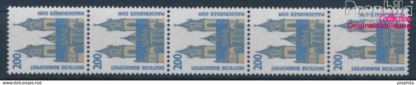 BRD 1665R II Fünferstreifen (kompl.Ausg.) Postfrisch 1993 Sehenswürdigkeiten (10343283 - Ungebraucht