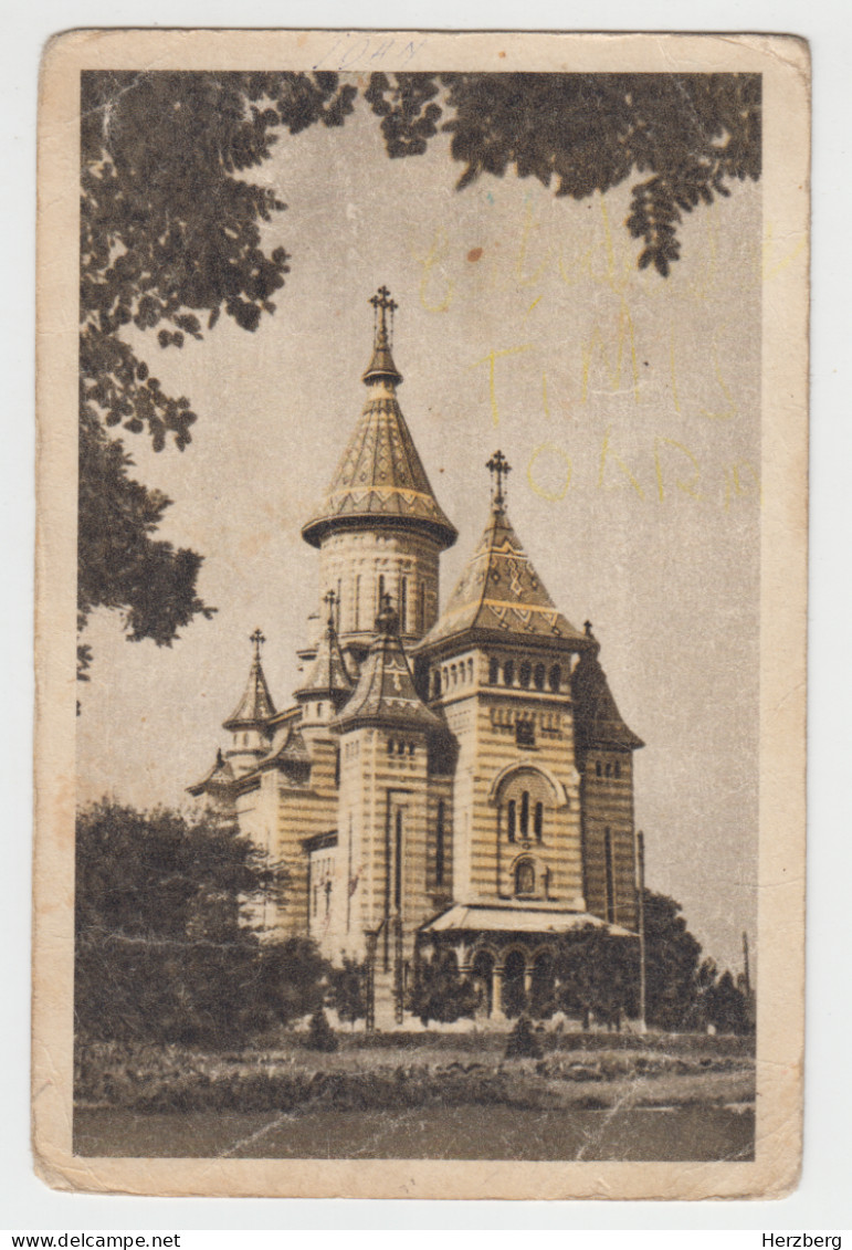 Romania Rumanien Roumanie 1959 Used Postal Stationery Timisoara Catedrala Cathedral Cathedrale Dom Eglise Kirche - Postal Stationery