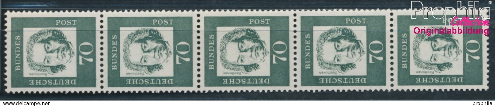 BRD 358yb R Fünferstreifen Postfrisch 1961 Bedeutende Deutsche (10348196 - Neufs