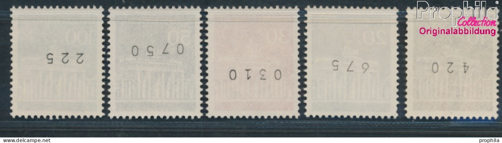 BRD 506w R-510w R Mit Zählnummer (kpl.) Matte Gummierung Postfrisch 1966 Brandenburger Tor (10348147 - Unused Stamps