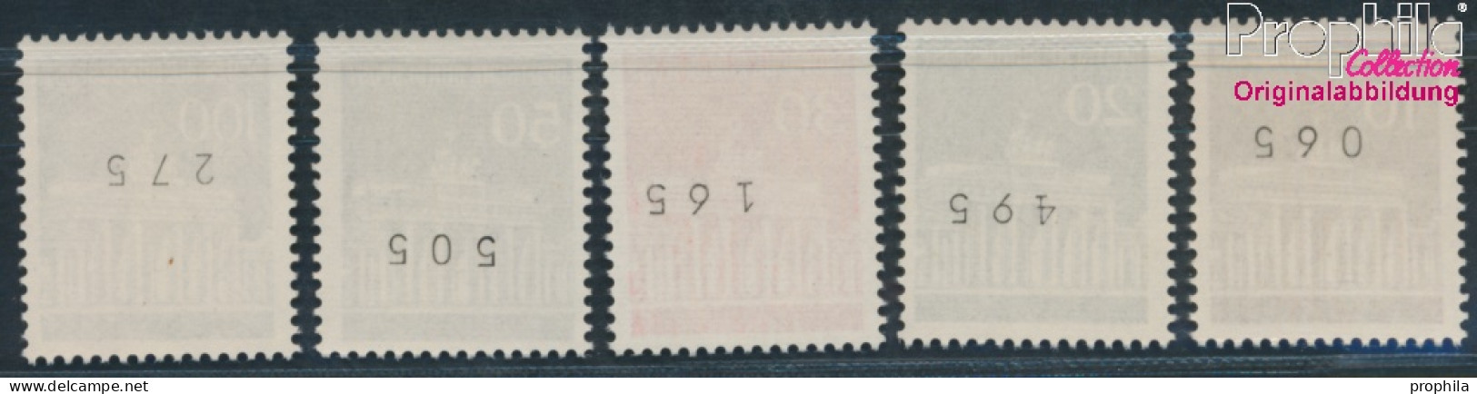 BRD 506w R-510w R Mit Zählnummer (kpl.) Matte Gummierung Postfrisch 1966 Brandenburger Tor (10348148 - Unused Stamps