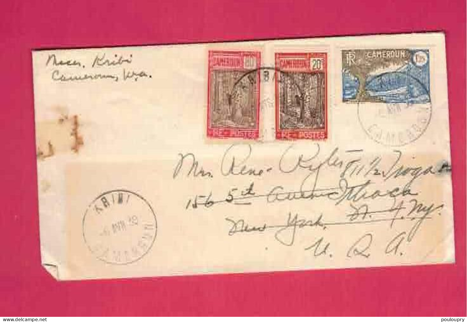 Lettre De 1939 Pour Les USA EUAN - YT N° 135, 141 Et 145 - Covers & Documents