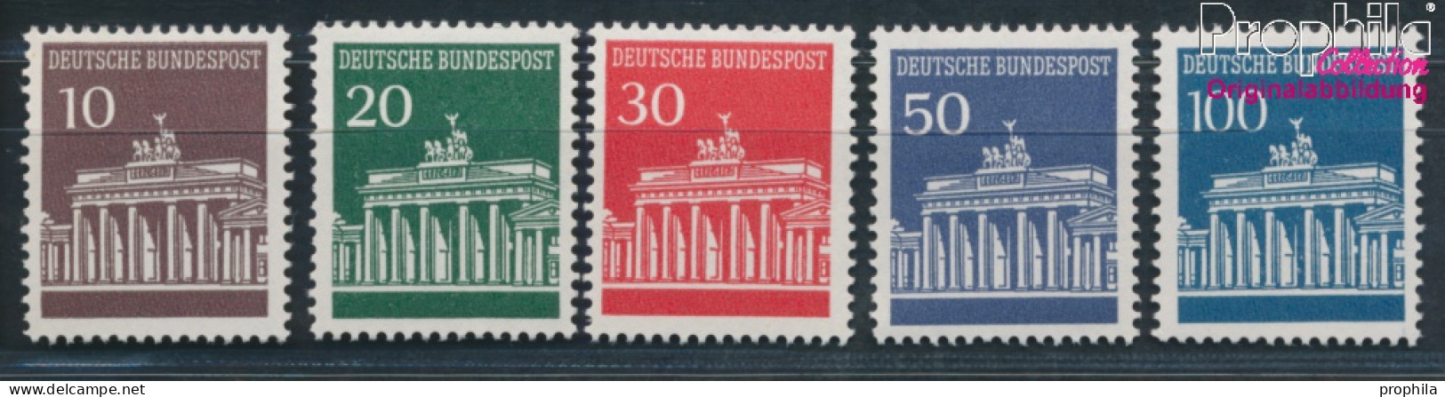 BRD 506w R-510w R Mit Zählnummer (kpl.) Matte Gummierung Postfrisch 1966 Brandenburger Tor (10348149 - Ungebraucht