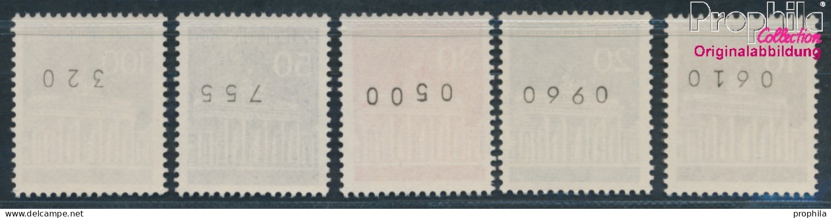BRD 506w R-510w R Mit Zählnummer (kpl.) Matte Gummierung Postfrisch 1966 Brandenburger Tor (10348149 - Unused Stamps